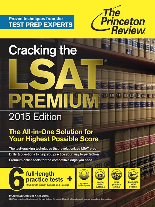 Title details for Cracking the LSAT Premium Edition with 6 Practice Tests, 2015 by Princeton Review - Wait list